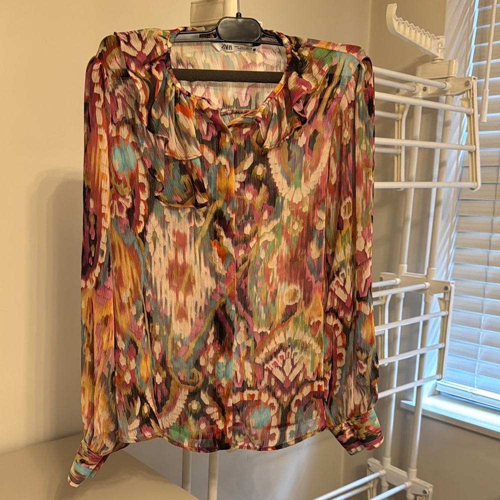 Colorful Patterned Women's Top